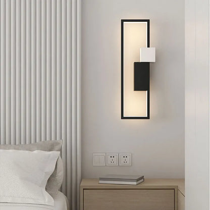 Applique Murale LED Moderne en Aluminium, Éclairage Ambiance Chaleureuse pour Intérieur