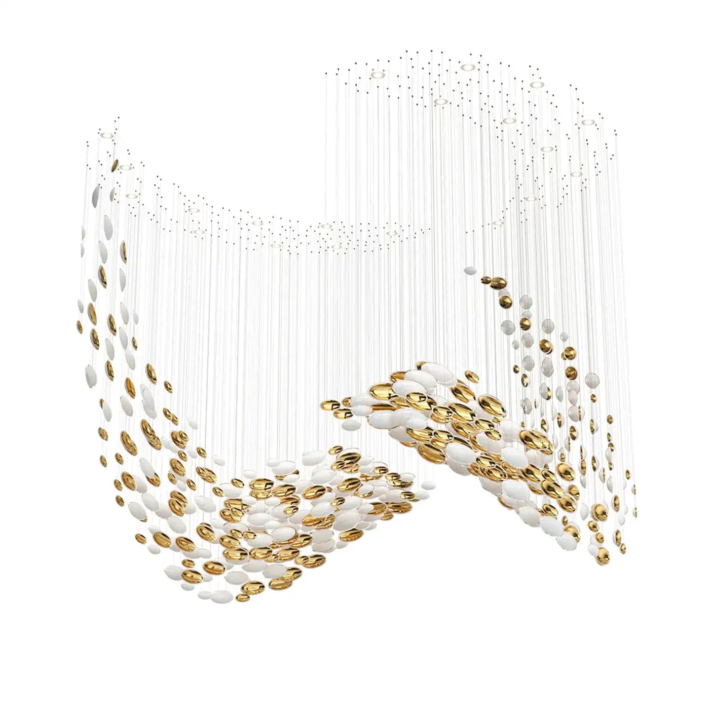 Lustre moderne en fer style ciel étoilé pour halls et boutiques