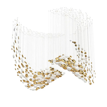 Lustre moderne en fer style ciel étoilé pour halls et boutiques