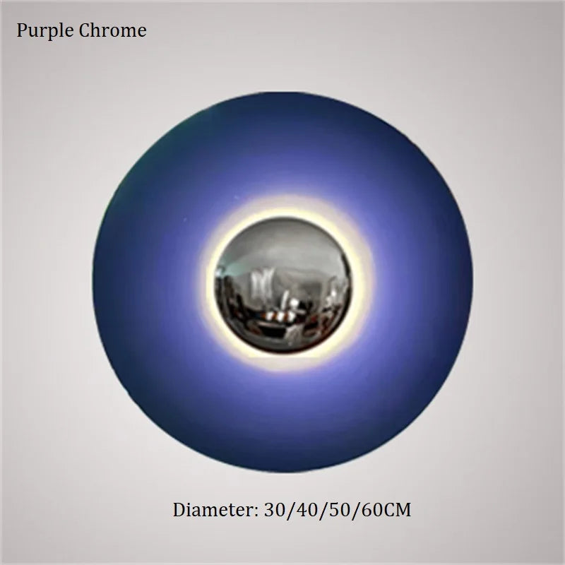 Applique Murale LED Ronde UFO en Fer, Design Moderne et Ambiance Chaleureuse