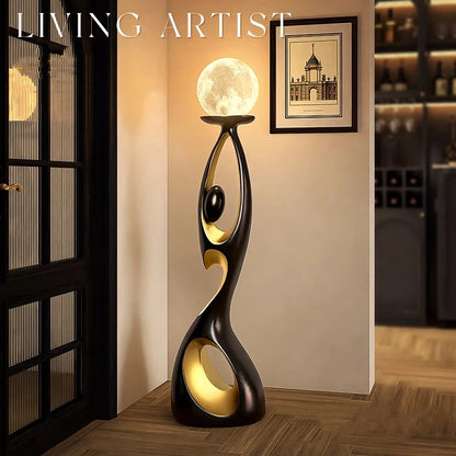 Lampadaire LED contemporain en alliage pour chambre et salon, lumière chaude