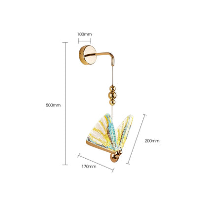 Applique Murale LED Papillon Design Nordique Moderne en Aluminium pour Intérieur