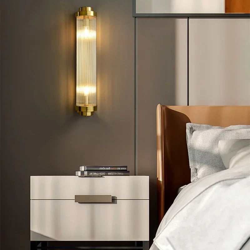 Applique Murale LED Cristal Moderne, Éclairage Ambiance Salon et Chambre