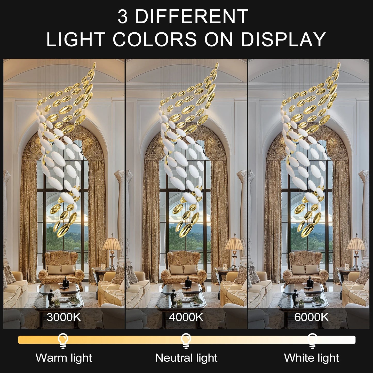 Lustre moderne en fer style ciel étoilé pour halls et boutiques