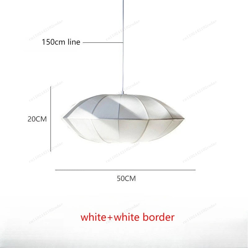 Suspension lanterne en soie Zen style japonais médiéval pour salon