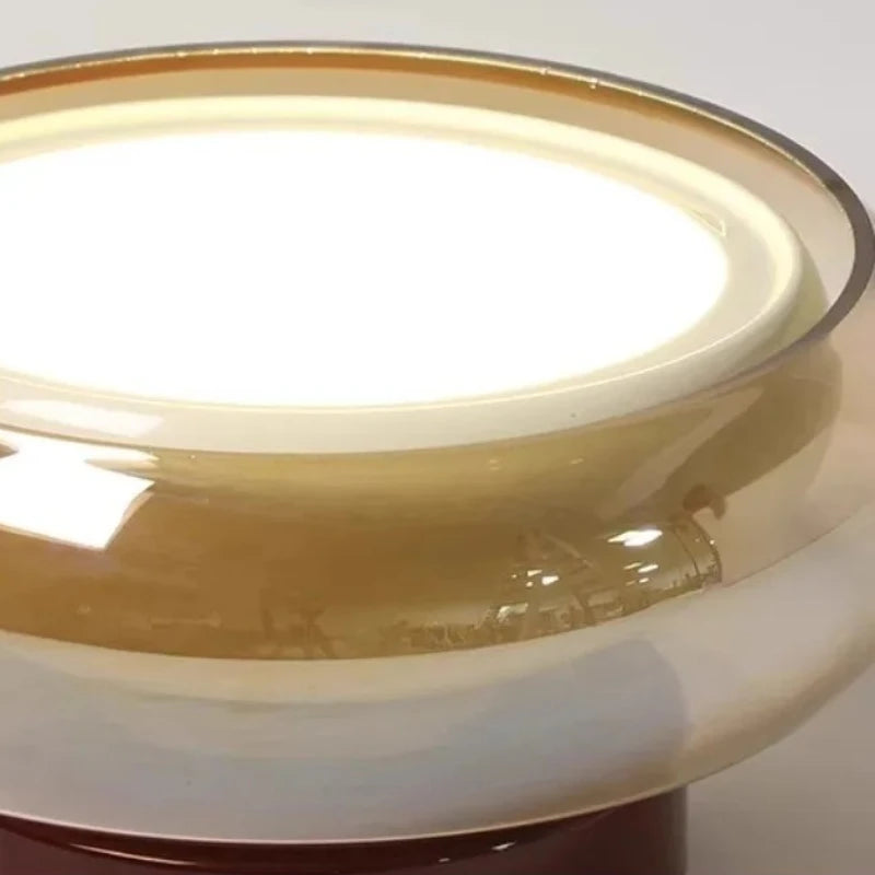 Plafonnier LED en verre style français pour couloir et entrée, lumière chaleureuse