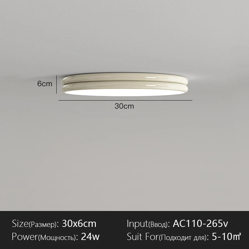 Plafonnier LED Design Moderne en Fer, Lumière Chaude et Variable pour Intérieur