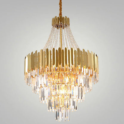 Lustre moderne en cristal de luxe pour salon, éclairage LED suspendu