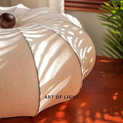 Plafonnier Vintage en Soie Style Japonais Wabi Sabi, Lumière Chaude pour Chambre et Salle à Manger