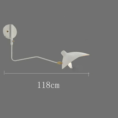 Applique Murale LED Spider Serge Mouille Aluminium Noir Industriel à Bras Réglable