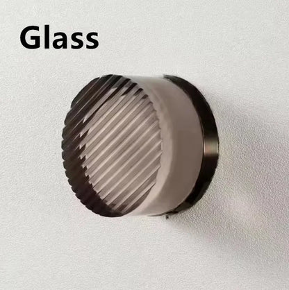 Applique Murale Ronde en Verre Transparent au Design Nordique Moderne, Luminaire Décoratif pour Chambre et Hôtel