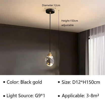 Suspension LED moderne en acrylique pour salon et salle à manger