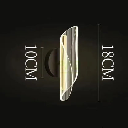 Applique Murale LED Moderne Taille Mince en Métal pour Salon et Chambre