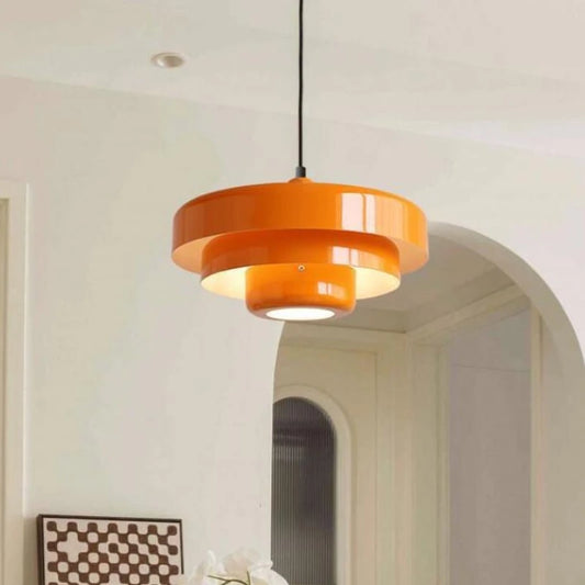 Suspension LED Macaron Nordique en acier et aluminium, éclairage cosy pour salon et restaurant