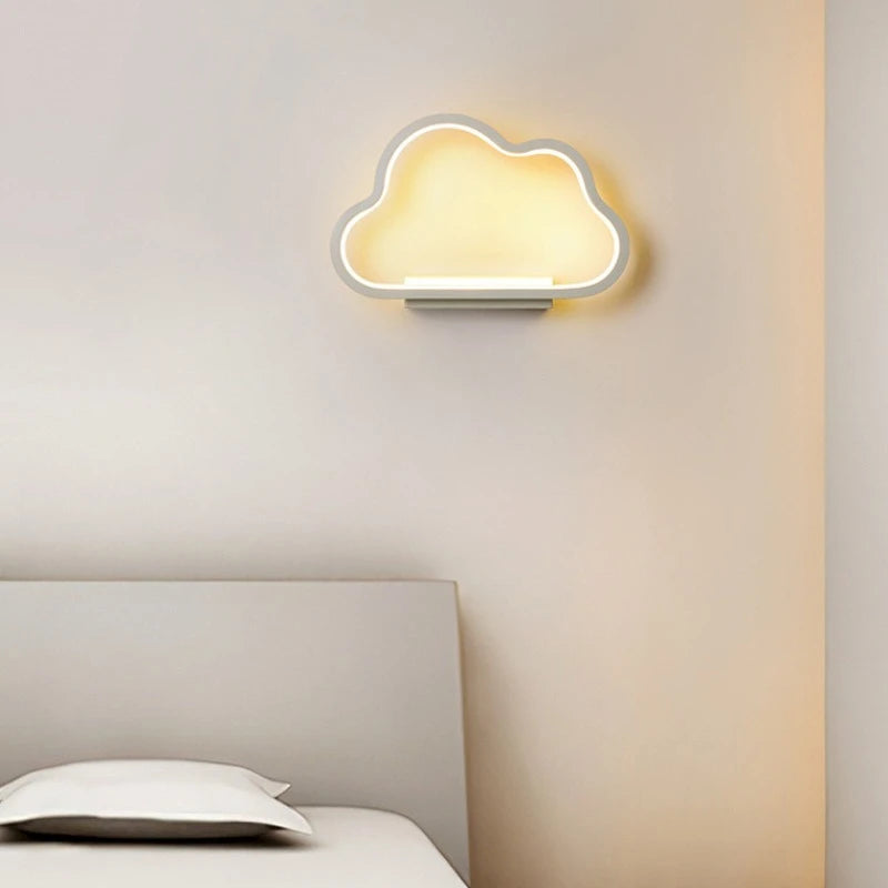 Applique Murale Nuage en Acrylique, Design Minimaliste pour Chambre d'Enfant
