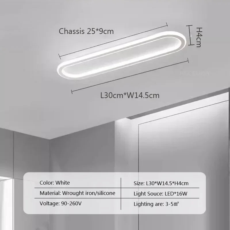 Plafonnier LED moderne en aluminium pour salon et salle à manger, lumière chaude