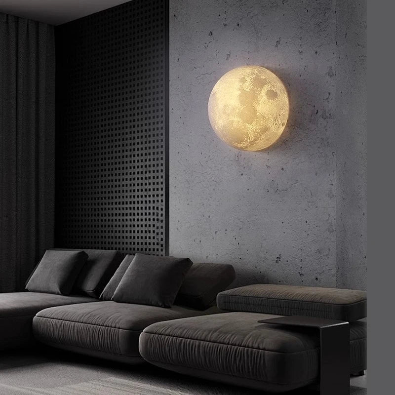 Applique Murale Demi-Lune Bauhaus en PETG, Éclairage Intérieur Moderne