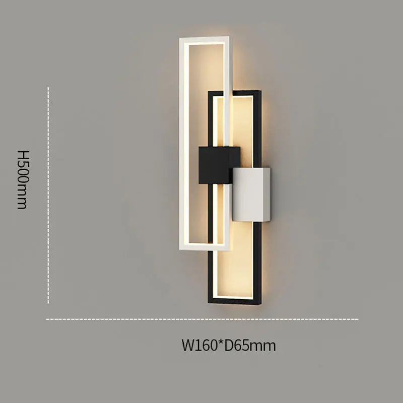 Applique Murale LED Moderne en Aluminium, Éclairage Ambiance Chaleureuse pour Intérieur