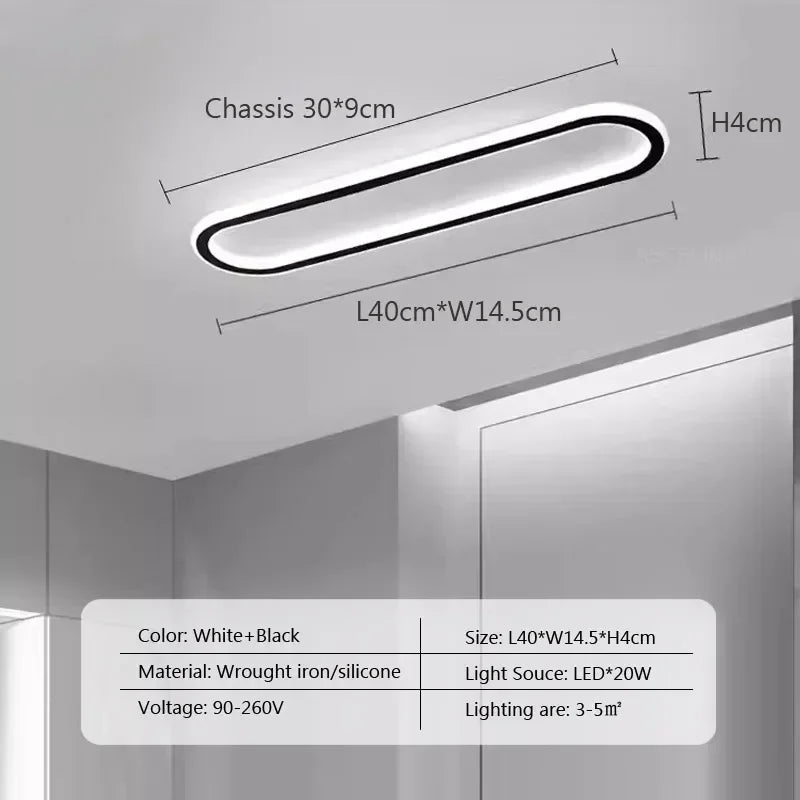 Plafonnier LED moderne en aluminium pour salon et salle à manger, lumière chaude