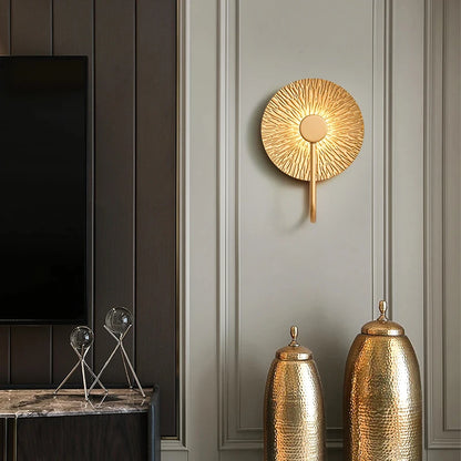 Applique Murale Leaf en Alliage Forgé, Lumière Chaude Décorative pour Chambre et Salon