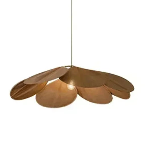 Suspension LED fleur en tissu coloré pour salon et salle à manger, lumière chaleureuse