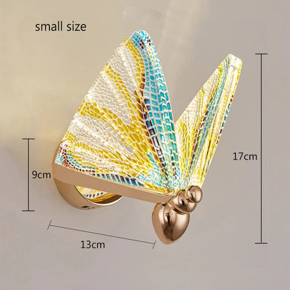 Applique Murale LED Papillon Design Nordique Moderne en Aluminium pour Intérieur