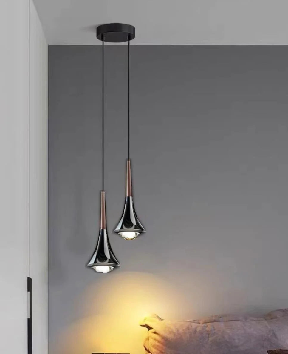 Suspension LED Moderne en Aluminium, Luminaire Décoratif pour Chambre et Cuisine