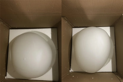 Suspension LED en verre blanc Gregg, design moderne pour villa et escalier