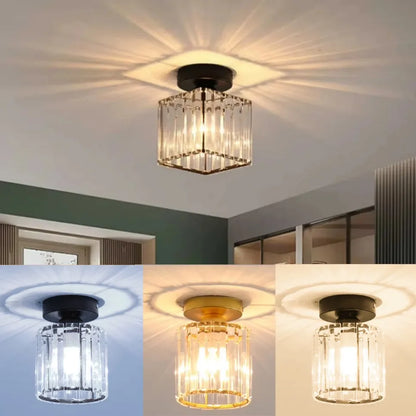 Plafonnier LED Nordique en acrylique et fer E27 pour intérieur