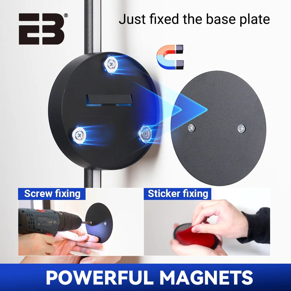 Applique Murale LED Rechargeable Aluminium à Intensité Variable avec Télécommande, Lot de 2, 50 et 80 cm