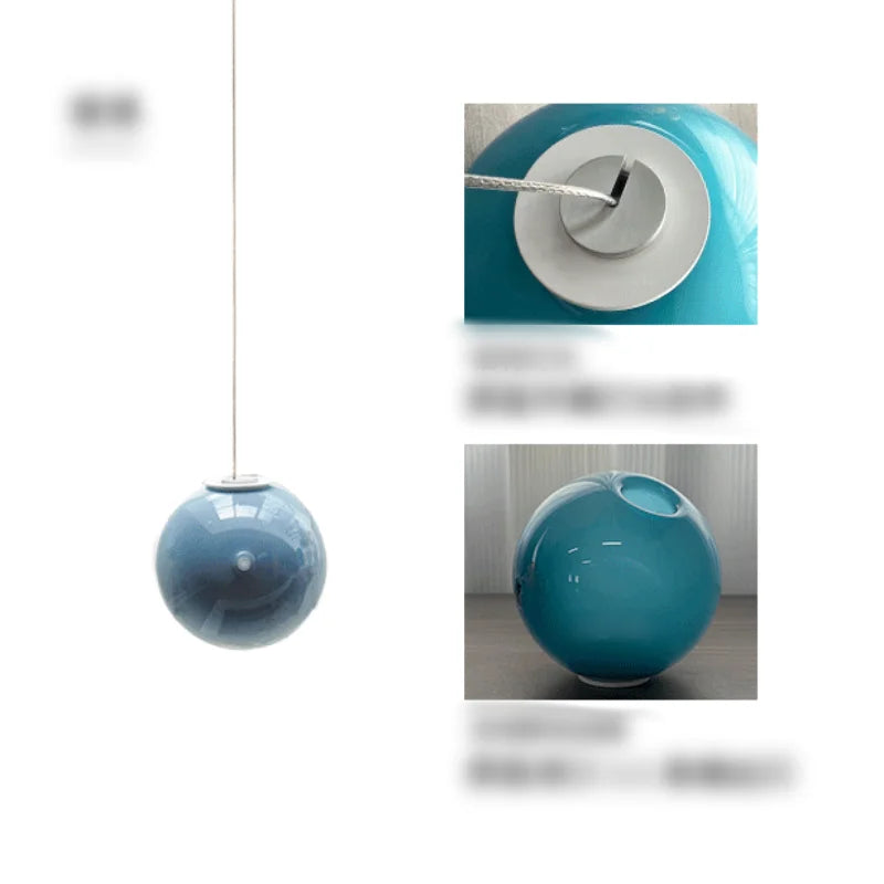 Suspension boule en verre design canadien pour salon et bar Villa