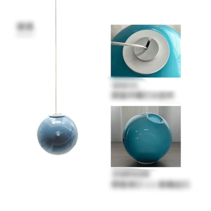 Suspension boule en verre design canadien pour salon et bar Villa