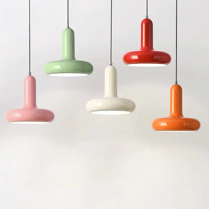 Suspension design danois Macaron en aluminium style Bauhaus moderne
