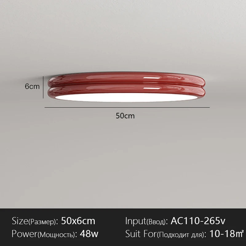 Plafonnier LED Design Moderne en Fer, Lumière Chaude et Variable pour Intérieur