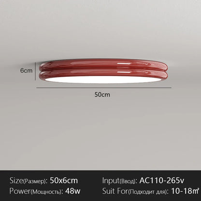 Plafonnier LED Design Moderne en Fer, Lumière Chaude et Variable pour Intérieur