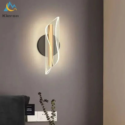Applique Murale LED Moderne Taille Mince en Métal pour Salon et Chambre