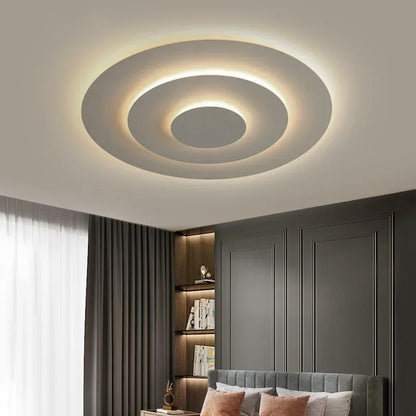 Plafonnier LED Moderne en Aluminium et Acrylique, Luminaire Décoratif pour Salon et Bureau
