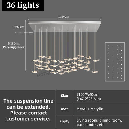 Lustre suspendu en verre et métal style moderne pour hall d’hôtel