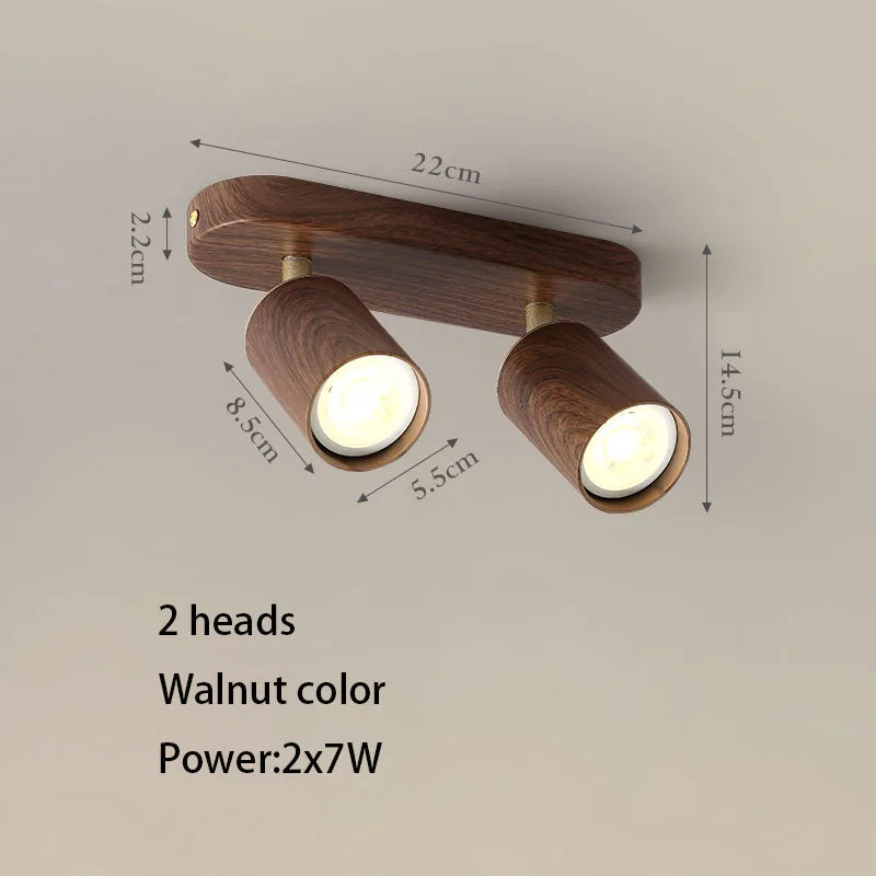 Plafonnier LED en aluminium à têtes réglables, ampoule GU10, 110-220V