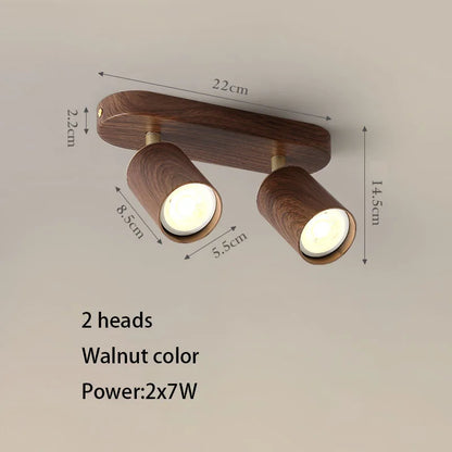 Plafonnier LED en aluminium à têtes réglables, ampoule GU10, 110-220V