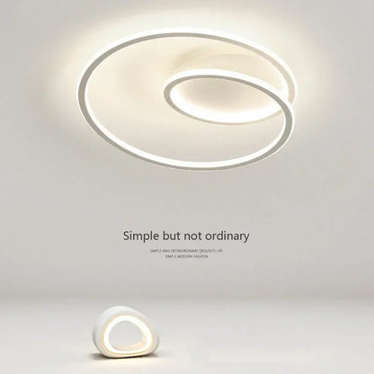 Plafonnier LED Moderne en Aluminium et Acrylique, Luminaire Décoratif pour Salon et Bureau