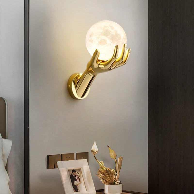 Applique Murale LED Moderne en Résine et Verre Dépoli pour Intérieur