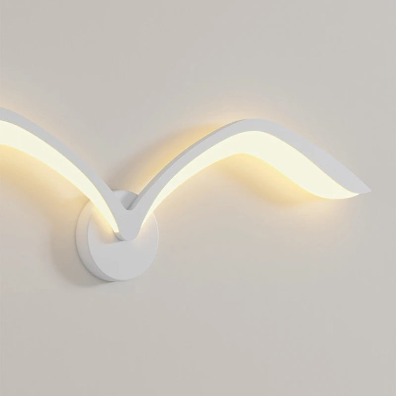 Applique Murale Nordique Moderne en Fer et Acrylique LED pour Salon et Chambre