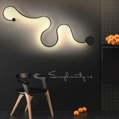 Applique Murale LED Design Nordique Moderne en Métal pour Salon et Chambre