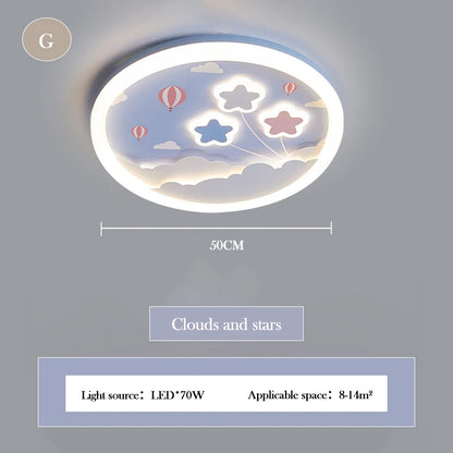 Plafonnier Licorne Arc-en-Ciel Rose LED Ambiance Chaleureuse pour Chambre Enfant