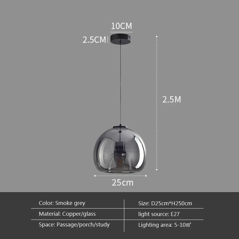 Plafonnier LED minimaliste en verre et métal noir, design moderne pour intérieur
