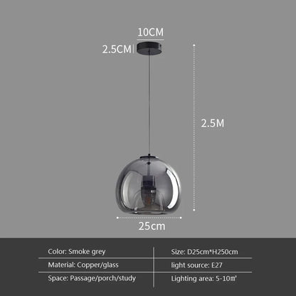 Plafonnier LED minimaliste en verre et métal noir, design moderne pour intérieur