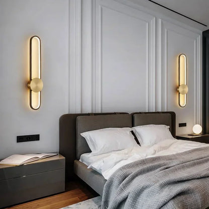 Applique Murale LED Moderne Longue en Aluminium pour Salon et Chambre