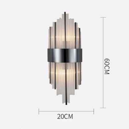 Applique Murale LED Cristal Moderne, Éclairage Ambiance Salon et Chambre
