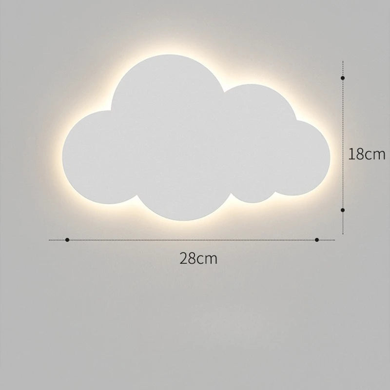 Applique Murale Nuage en Acrylique, Design Minimaliste pour Chambre d'Enfant